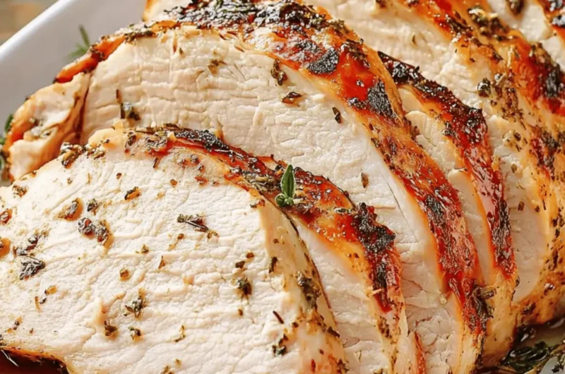 Air Fryer Garlic Herb Turkey Breast