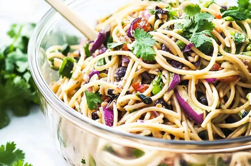 Thai Spaghetti Salad ~ a fan favorite pasta salad!