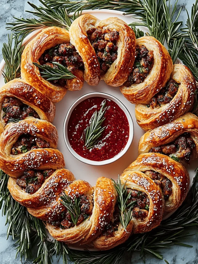 Sausage Roll Wreath
