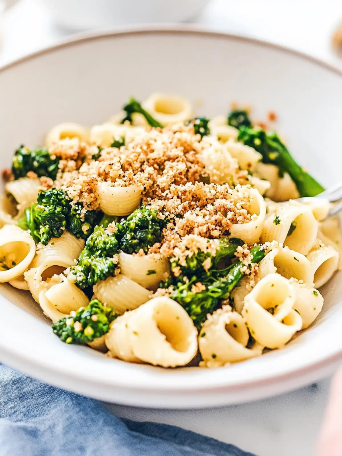 Pasta with Broccolini and Toasted Breadcrumbs