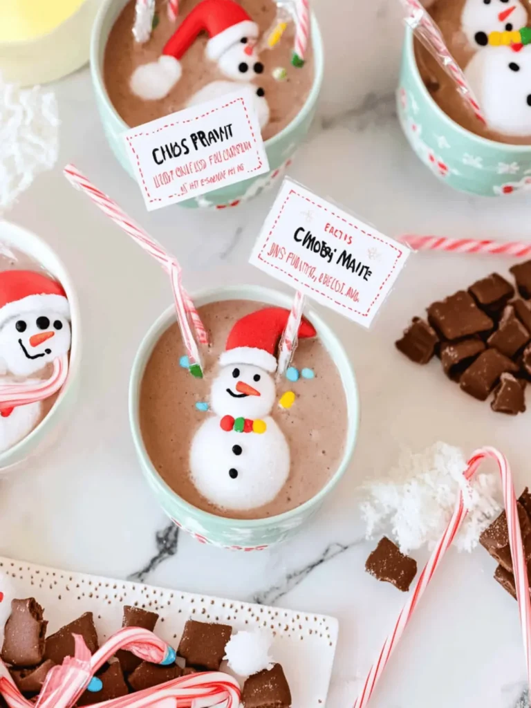 Snowman Soup Christmas Favors