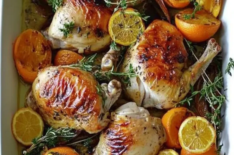 Roasted Chicken with Clementines