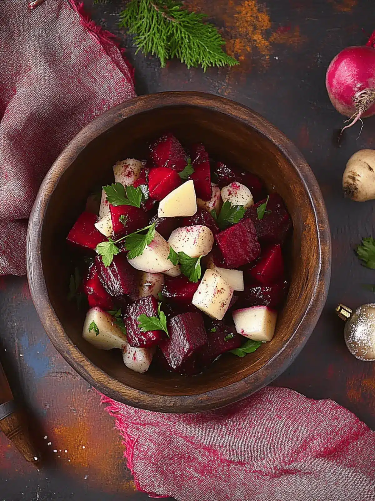 Christmas Side Dish: Roasted Beet & Turnip Duo