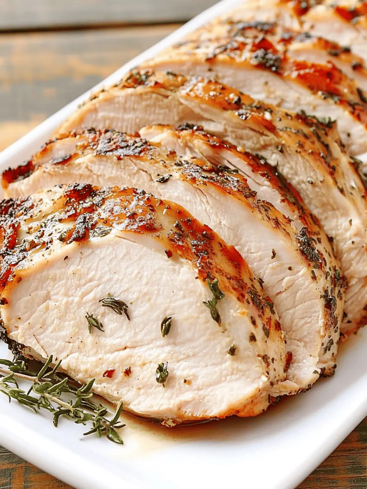 Juicy Air Fryer Garlic Herb Turkey Breast in Just 30 Minutes 4 Air Fryer Garlic Herb Turkey Breast