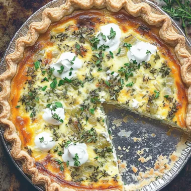 Sweet Onion and Herb Quiche