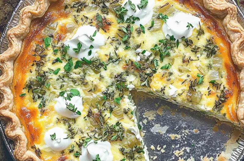 Sweet Onion and Herb Quiche