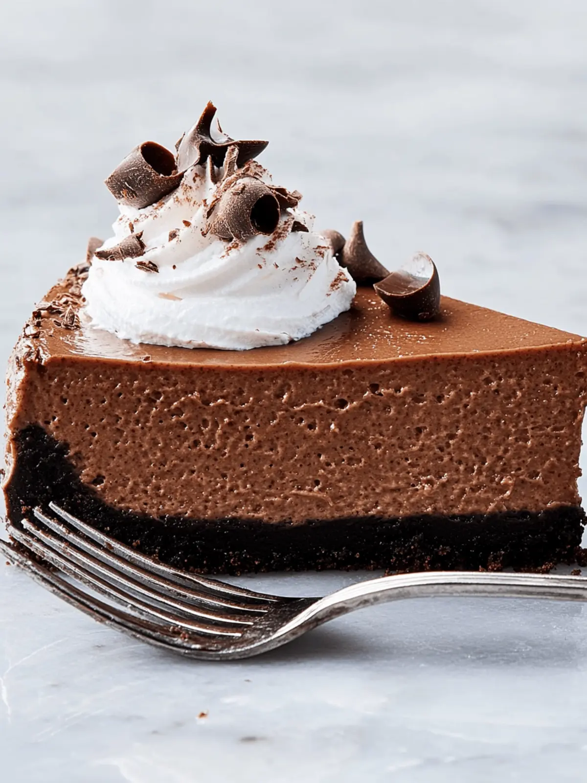 Decadent Chocolate Cheesecake with Oreo Crust Bliss 2 Chocolate Cheesecake