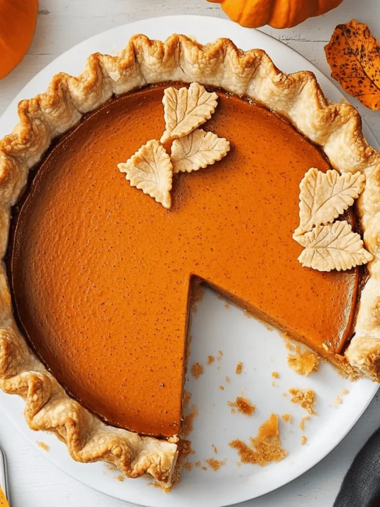 Healthy Pumpkin Pie