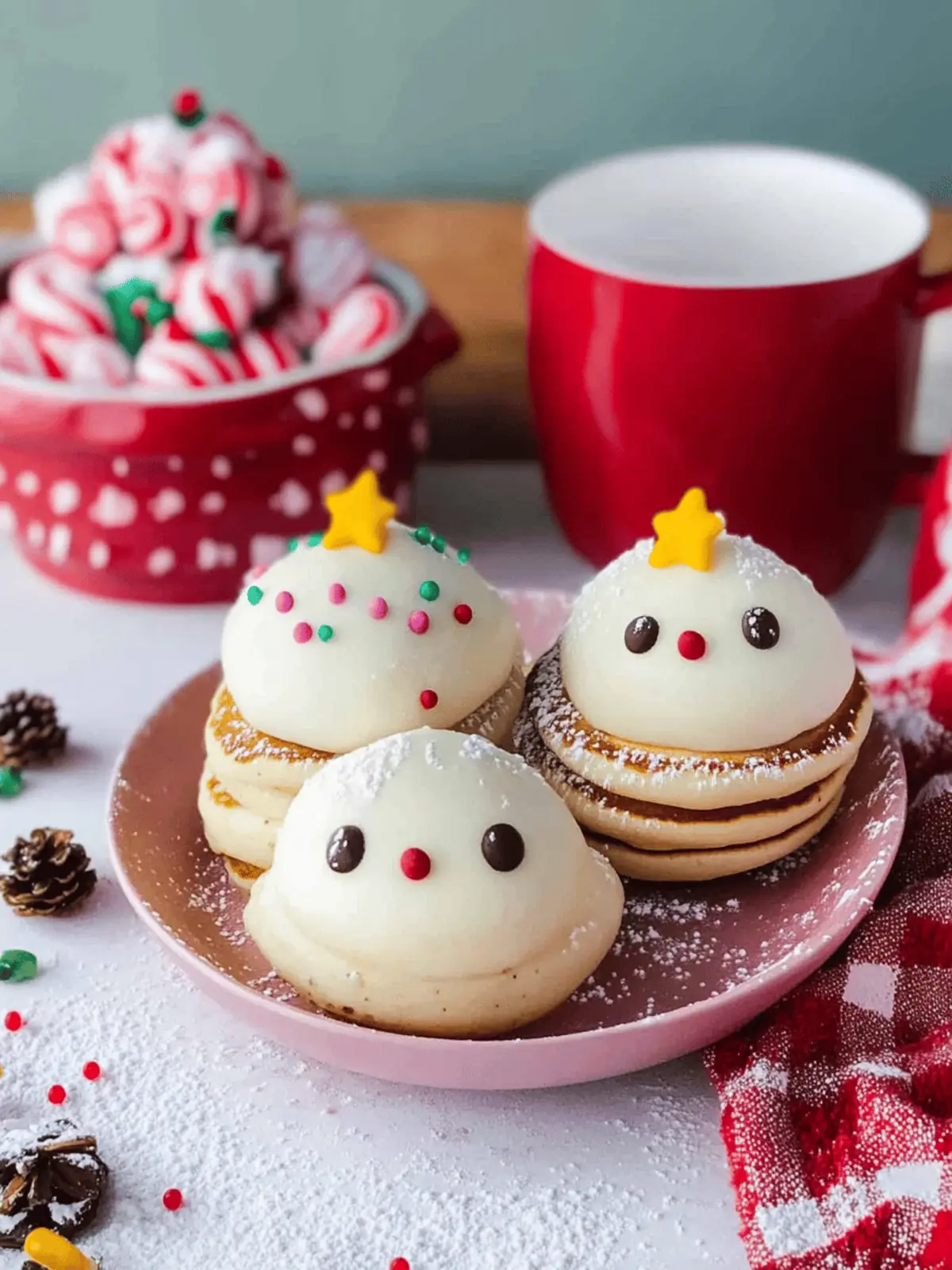 Stacked Christmas Tree Pancakes