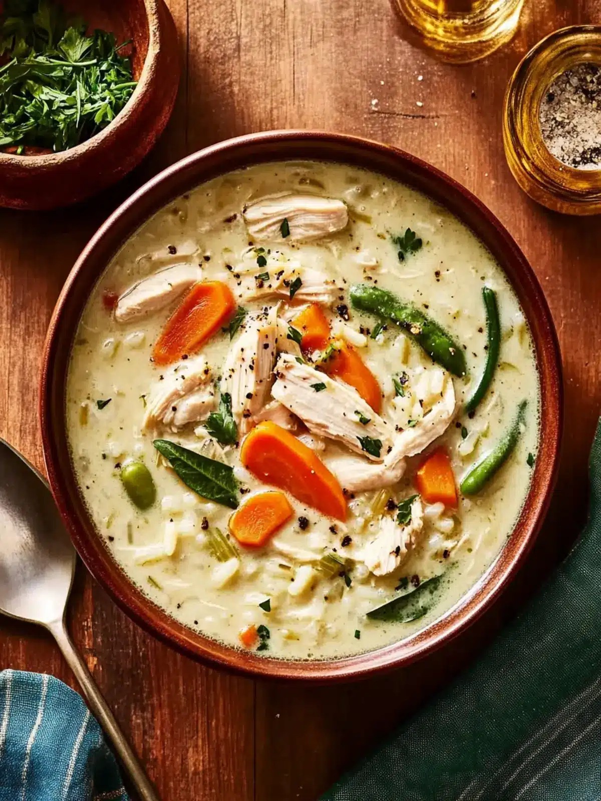 Creamy Chicken-And-Rice Soup