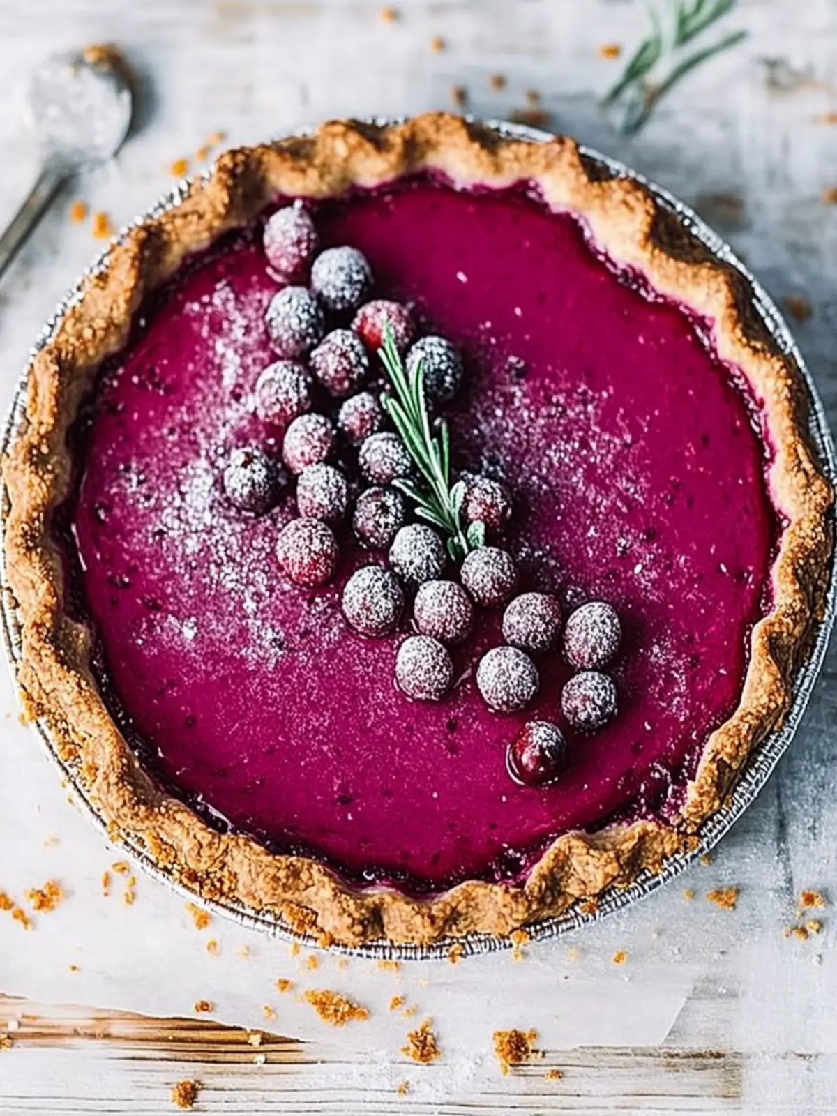 Delicious Cranberry Pie with a Crunchy Gingersnap Twist 2 Cranberry Pie