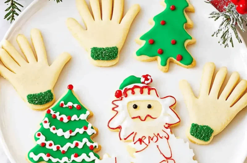 Fun Christmas Cookies | Handprint Sugar Cookies for the Holidays