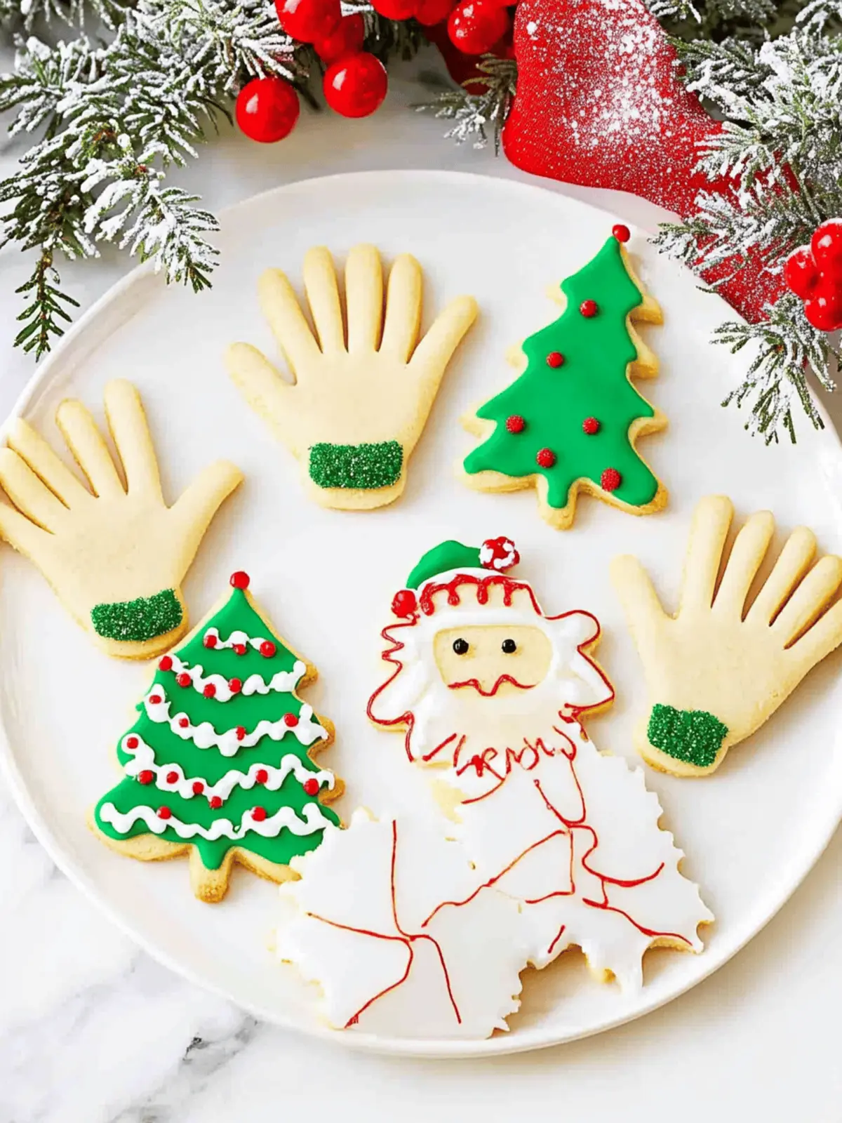 Fun Christmas Cookies: Easy Handprint Sugar Cookies for the Holidays 5 Fun Christmas Cookies | Handprint Sugar Cookies for the Holidays