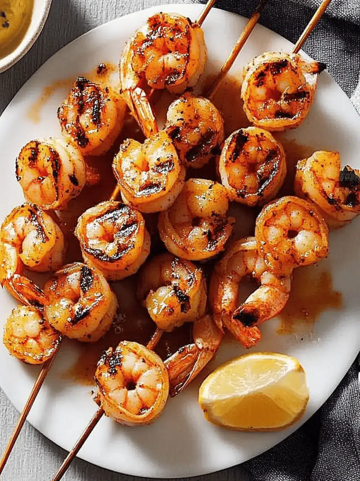 Grilled Shrimp Bliss: Quick Butter-Infused Summer Delight 3 Grilled Shrimp