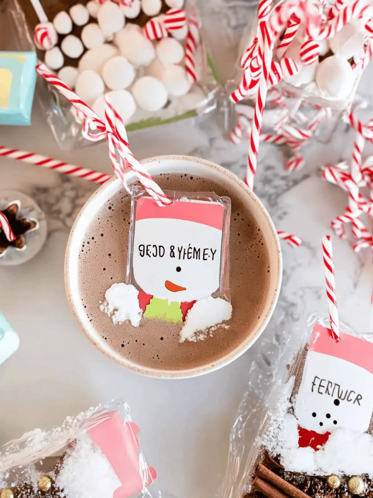 Snowman Soup Christmas Favors