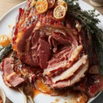 Bourbon-Glazed Ham
