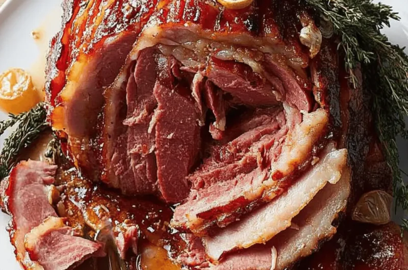 Bourbon-Glazed Ham