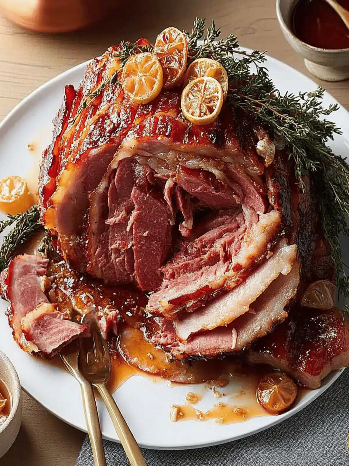 Bourbon-Glazed Ham