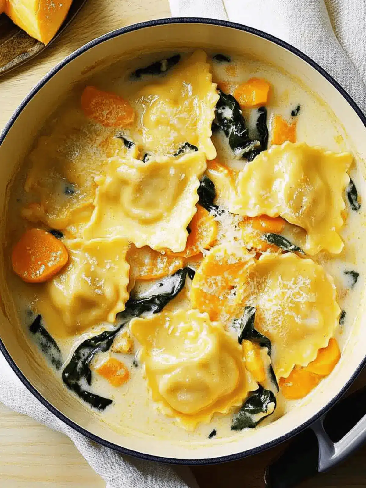 Ravioli with Creamy Squash Sauce