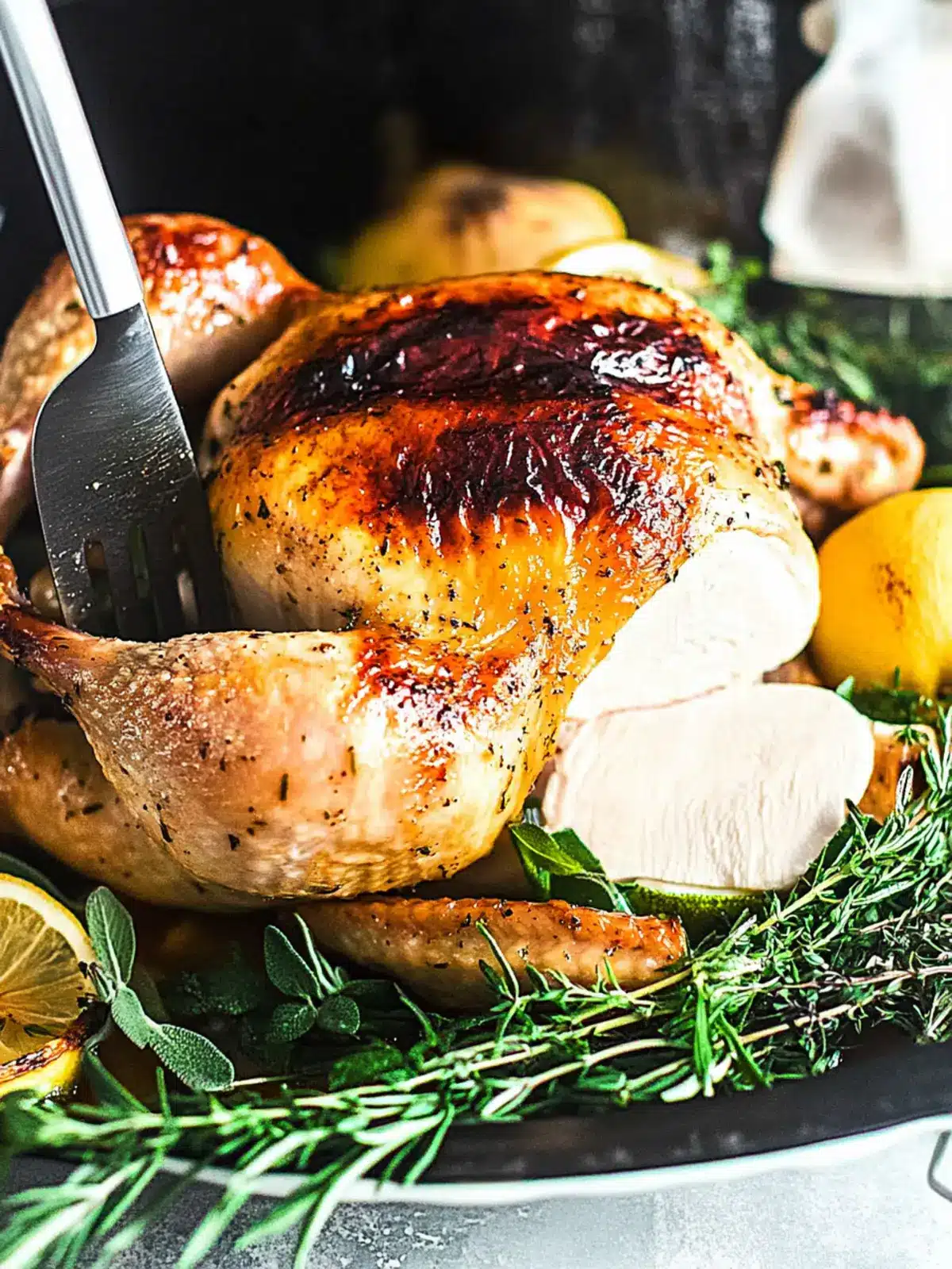 Savory Roast Chicken with Lemon and Herbs for Home Cooks 3 Roast Chicken with Lemon and Herbs