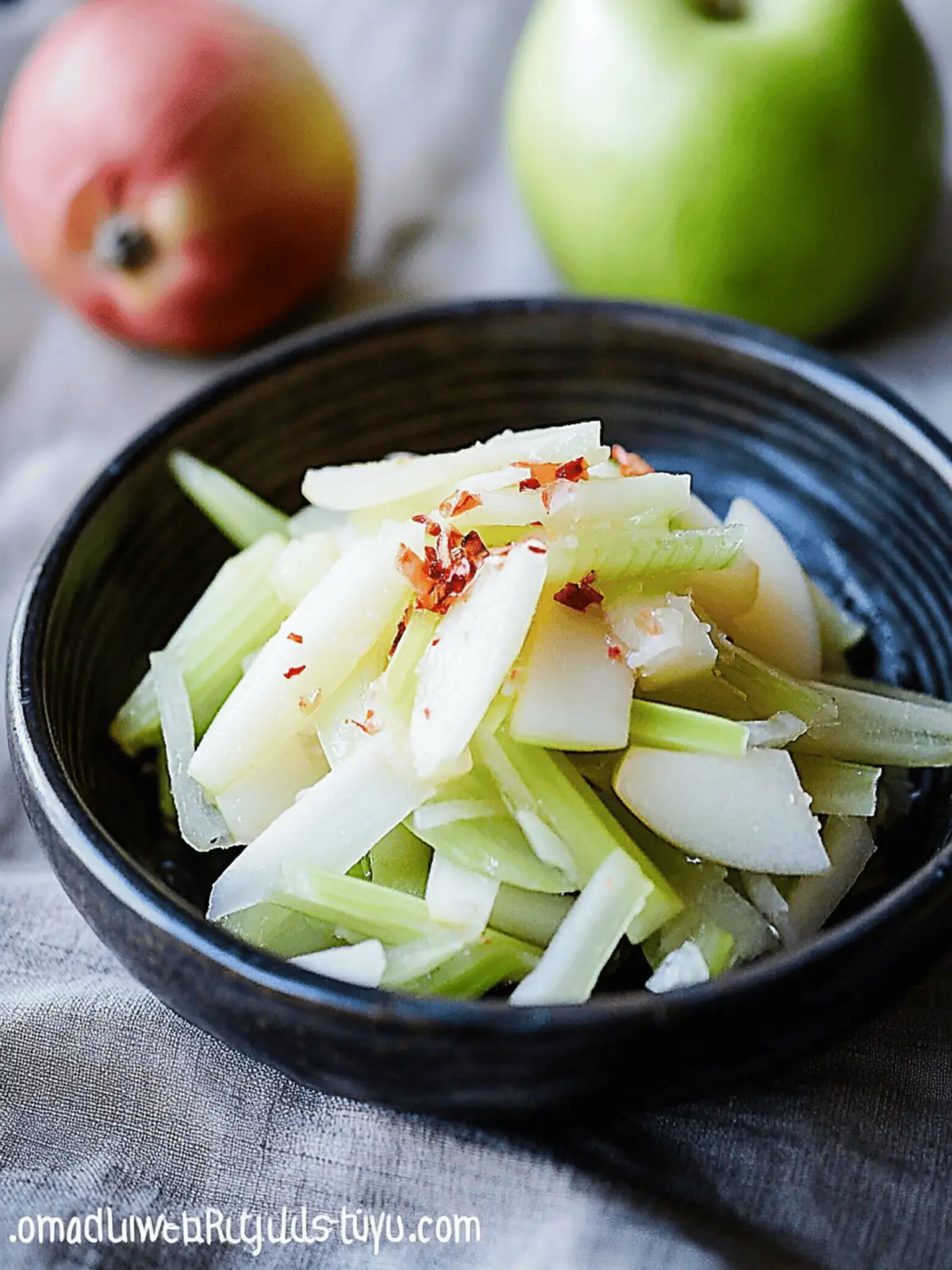 Apple Onion Celery Salad – Korean Style