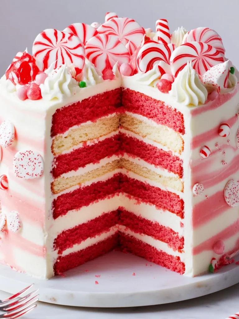 Delightful Candy Cane Cake: Your Festive Holiday Showstopper 2 Candy Cane Cake