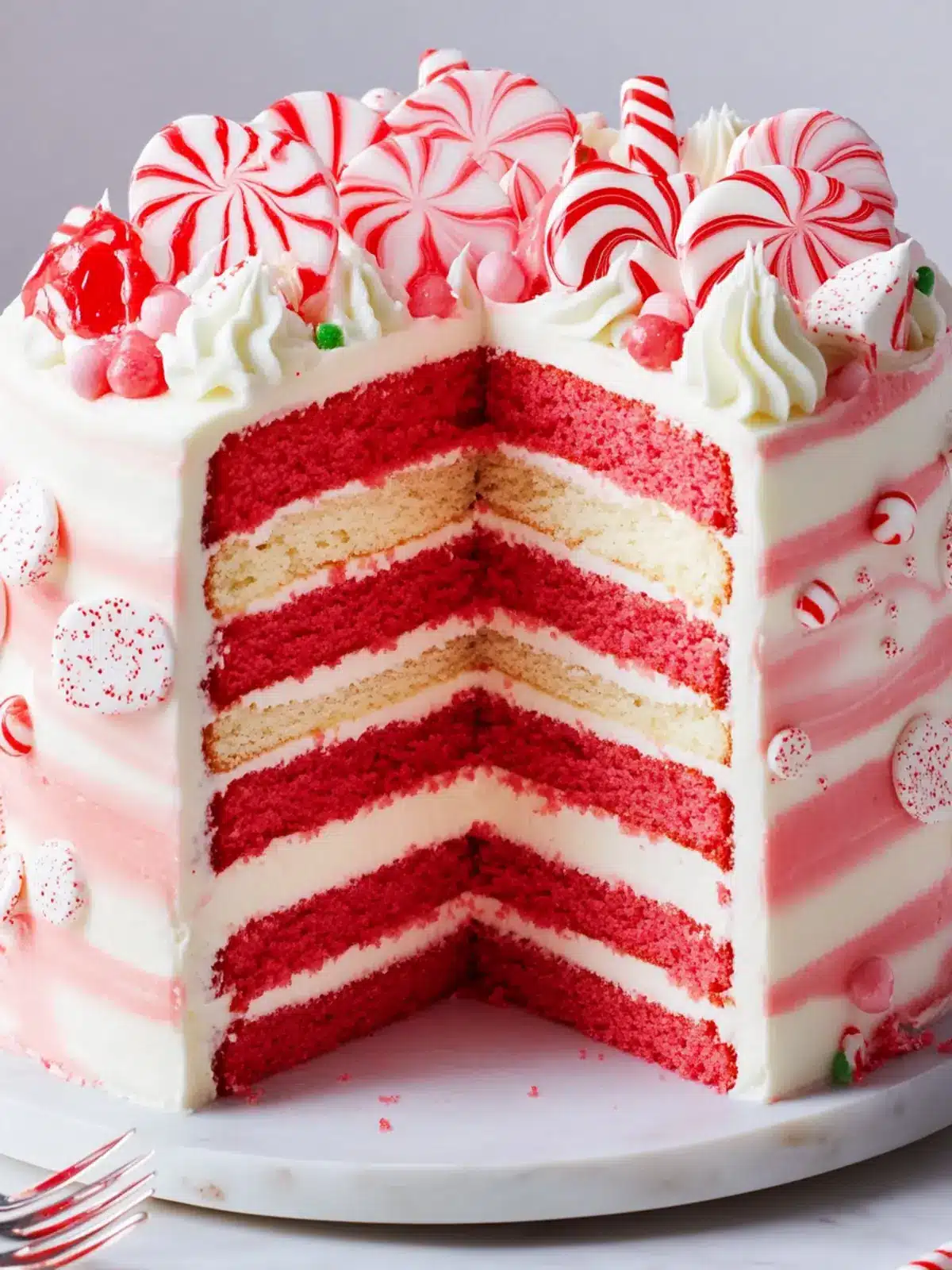 Candy Cane Cake