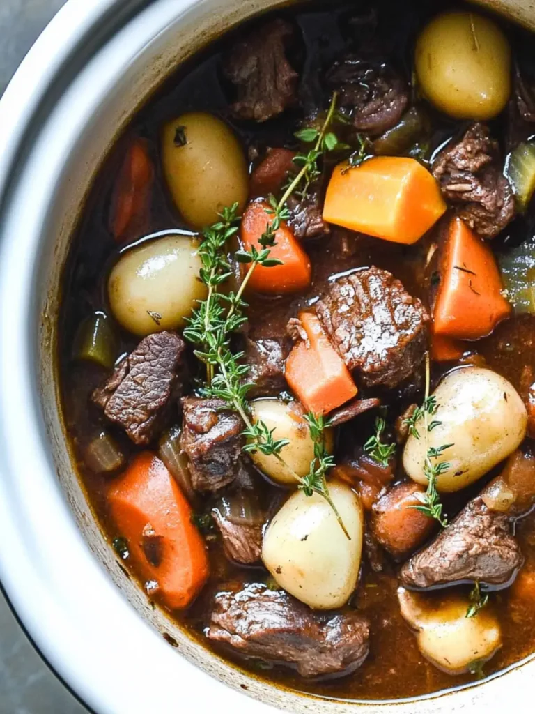 Crock Pot Beef Bourguignon: Easy Gourmet Comfort at Home 3 Crock Pot Beef Bourguignon