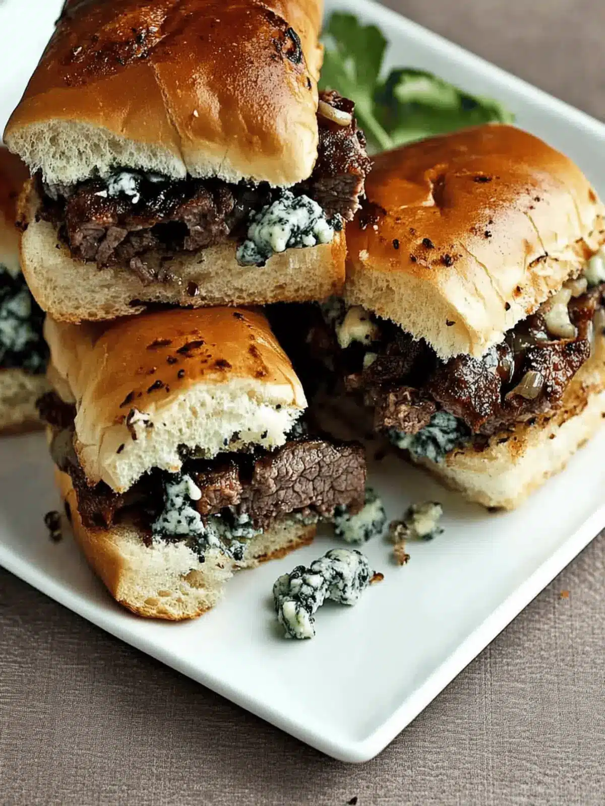 Beef and Blue Cheese Sliders