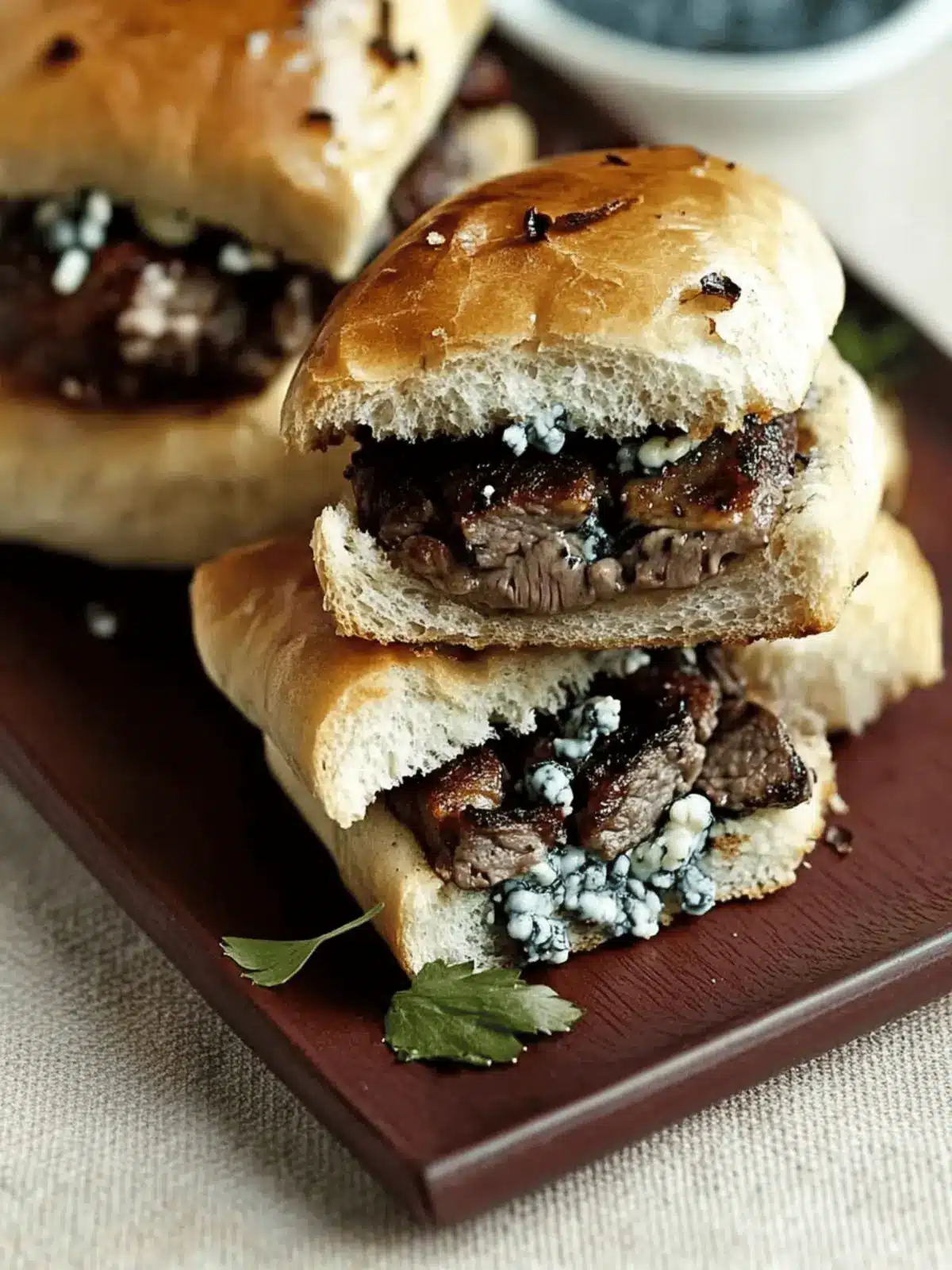 Beef and Blue Cheese Sliders