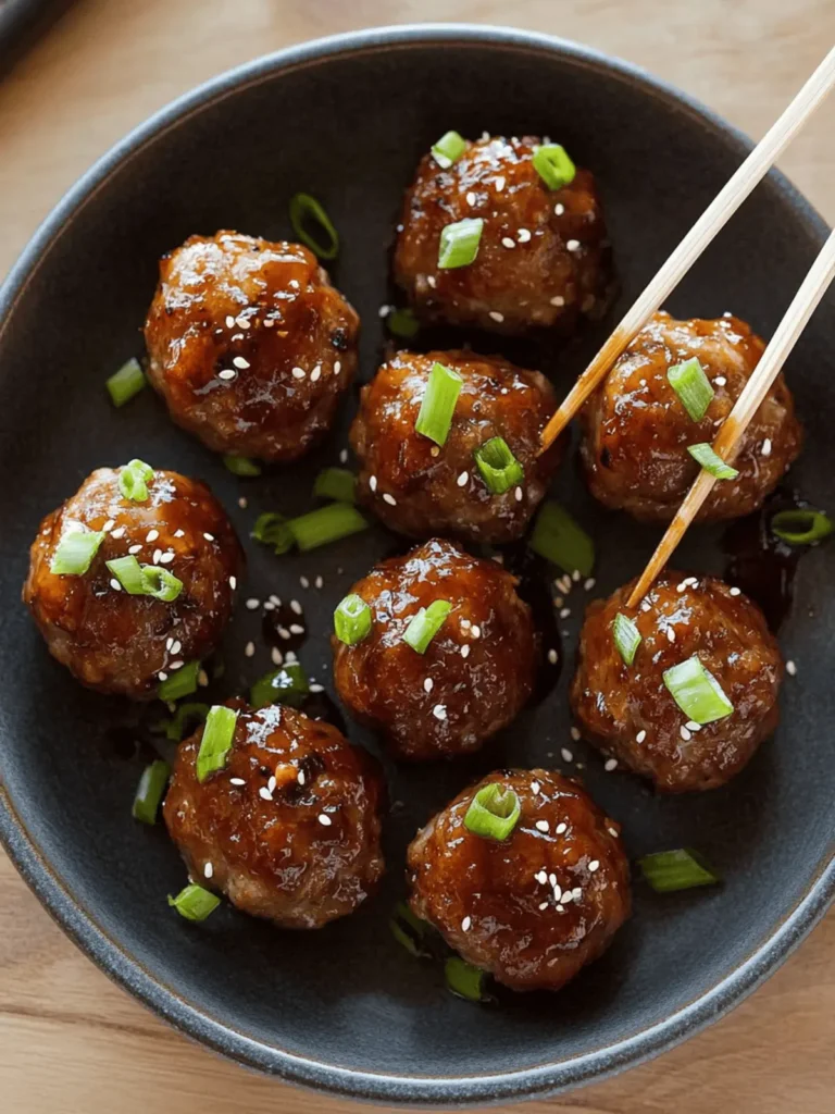 Korean-Style Cocktail Meatballs