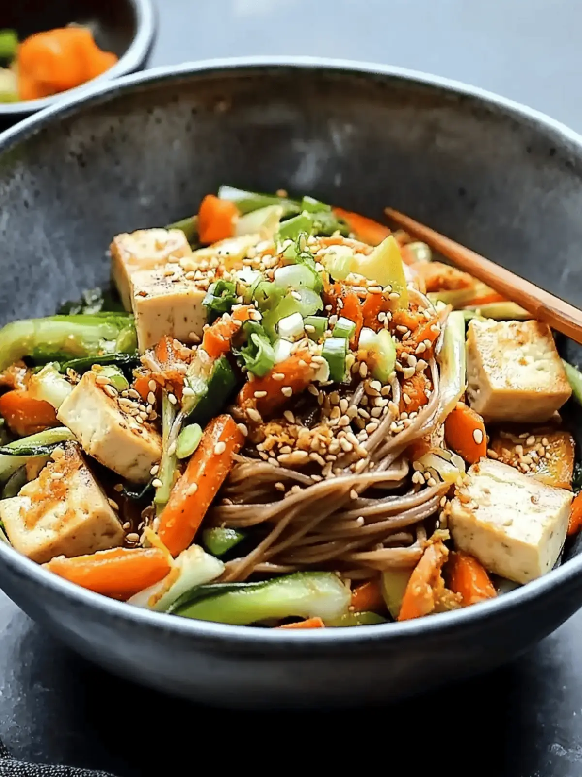 Tamarind Tofu with Vegetables and Soba