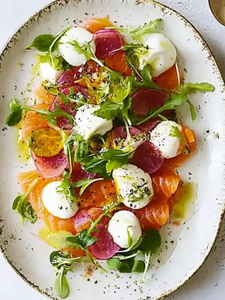 Smoked salmon carpaccio