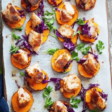 Caramelised pork and kumara bites