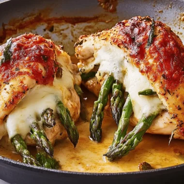 Cheesy Asparagus Stuffed Chicken