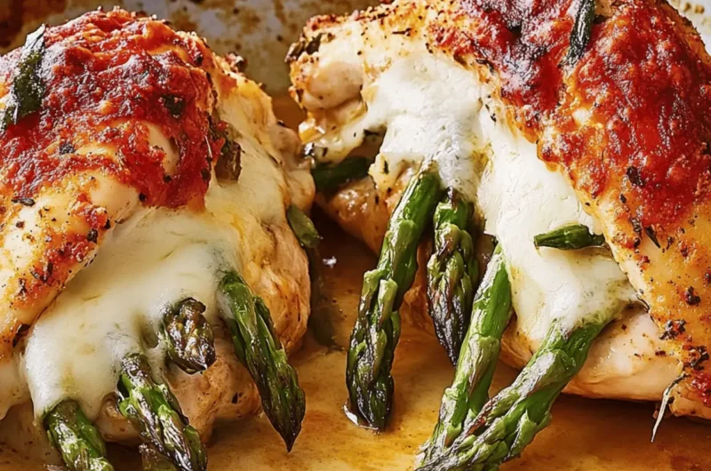 Cheesy Asparagus Stuffed Chicken