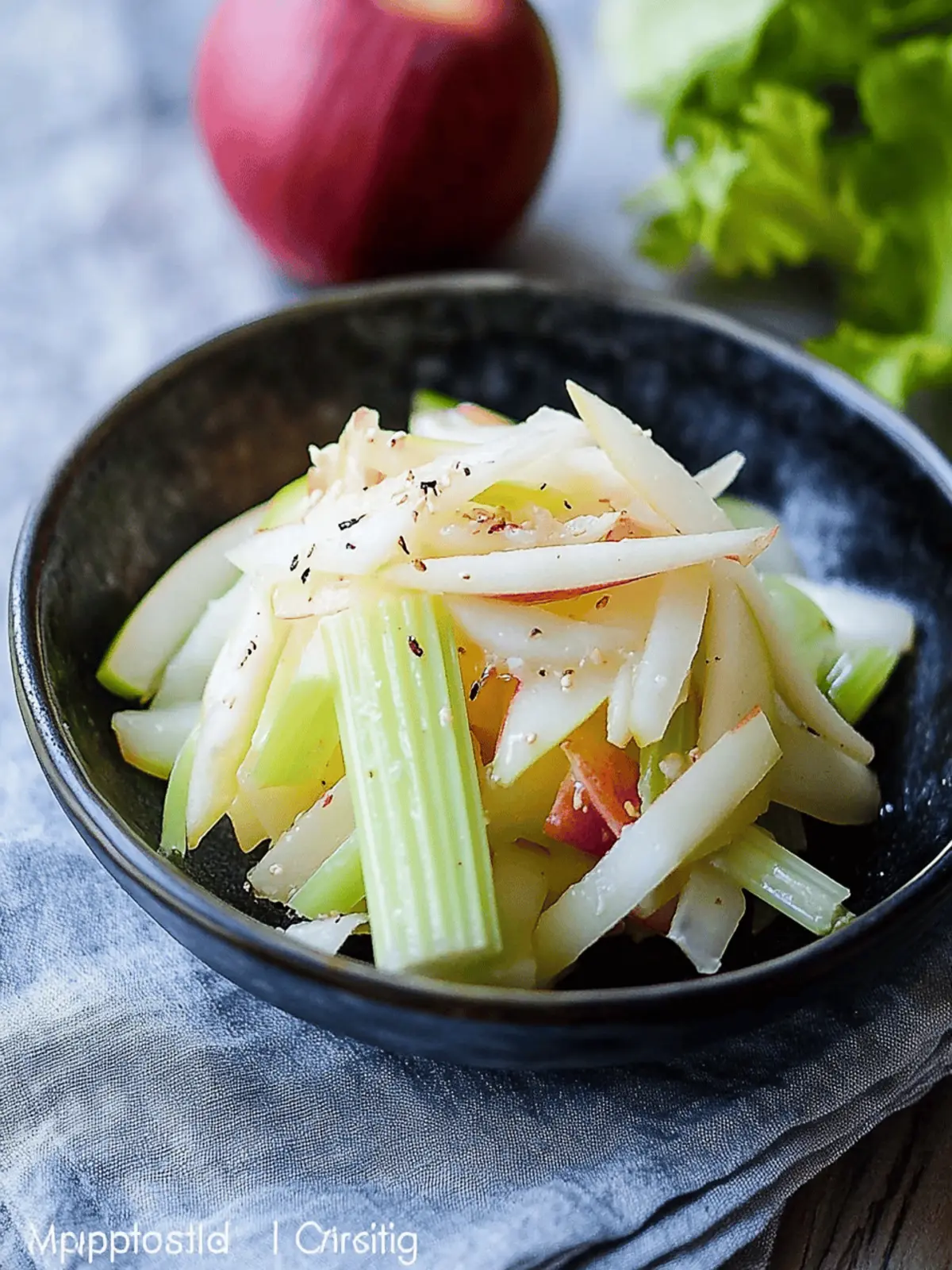 Apple Onion Celery Salad – Korean Style