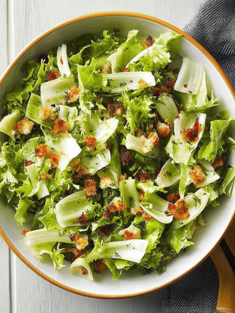Warm Wilted Endive Salad with Crispy Bacon Bliss 4 Wilted Endive Salad
