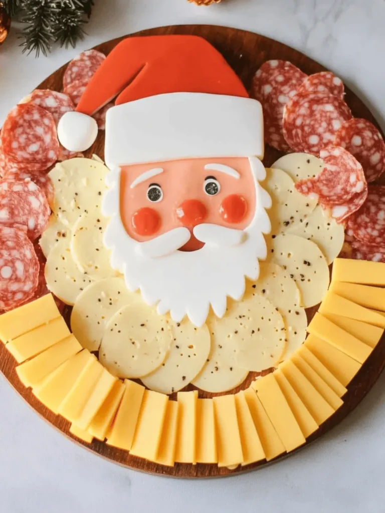 Easy Santa Christmas Cheese Board: Fun Festive Snack for All 4 Easy Santa Christmas Cheese Board