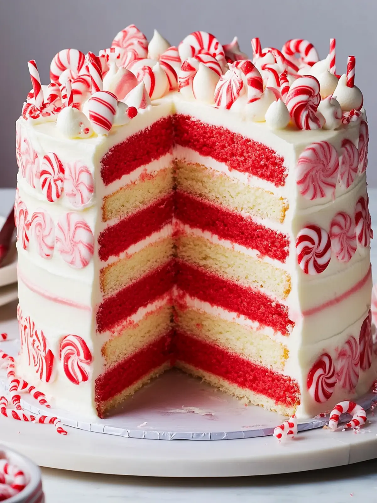 Candy Cane Cake