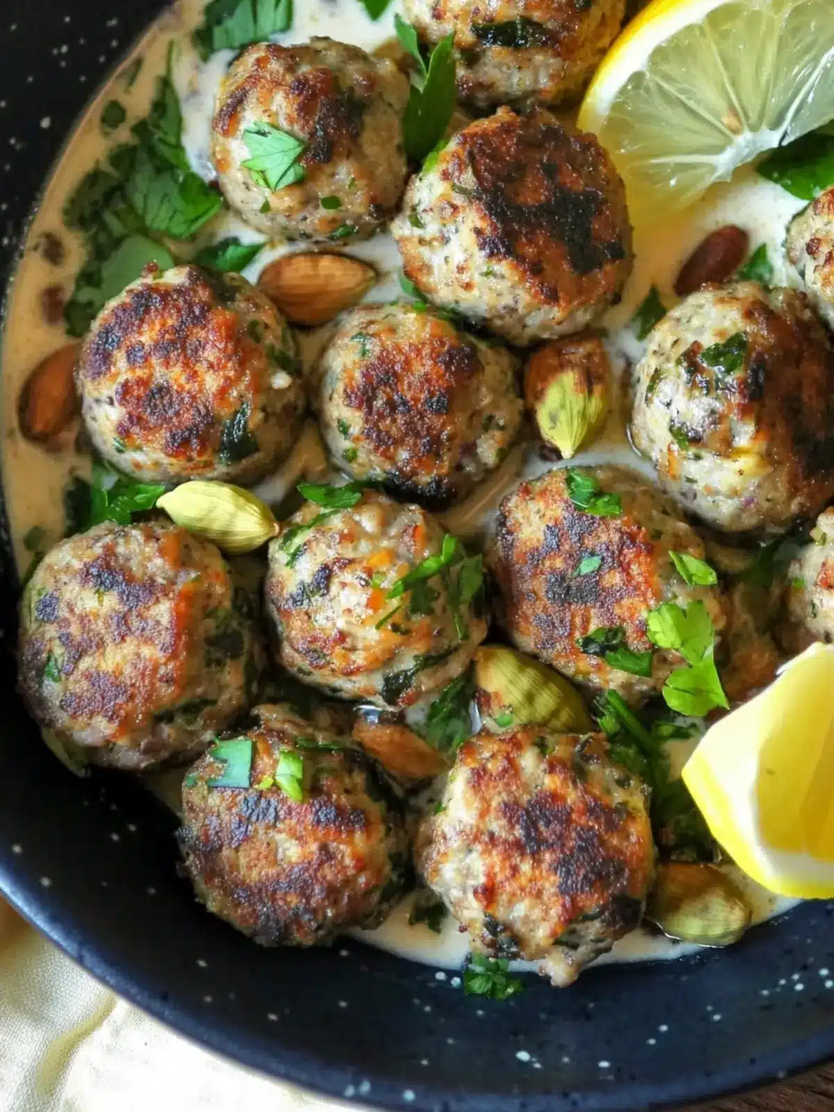 Savory Moroccan Meatballs with Cardamom and Lemon Bliss 5 Moroccan Meatballs with Cardamom and Lemon