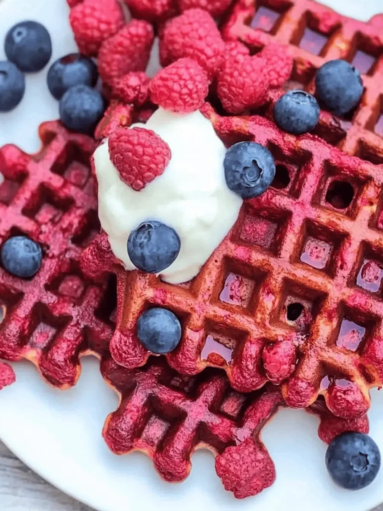 Delicious Beetroot Waffles: Colorful, Fluffy & Nutritious Treats 2 Beetroot Waffles
