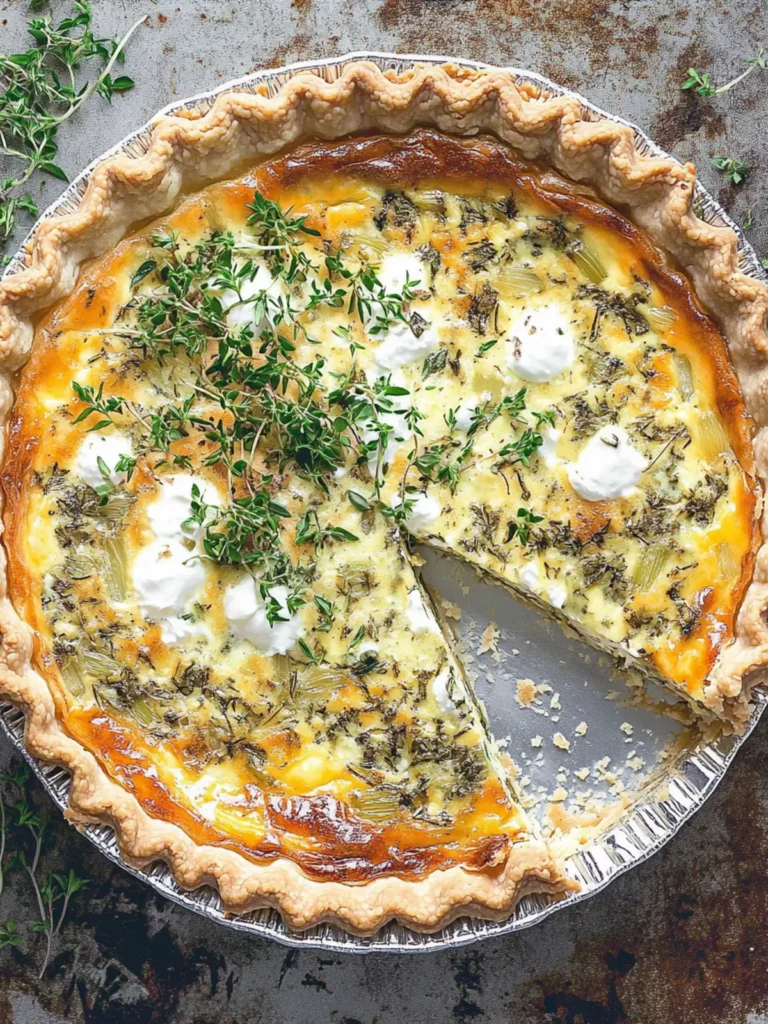 Sweet Onion and Herb Quiche