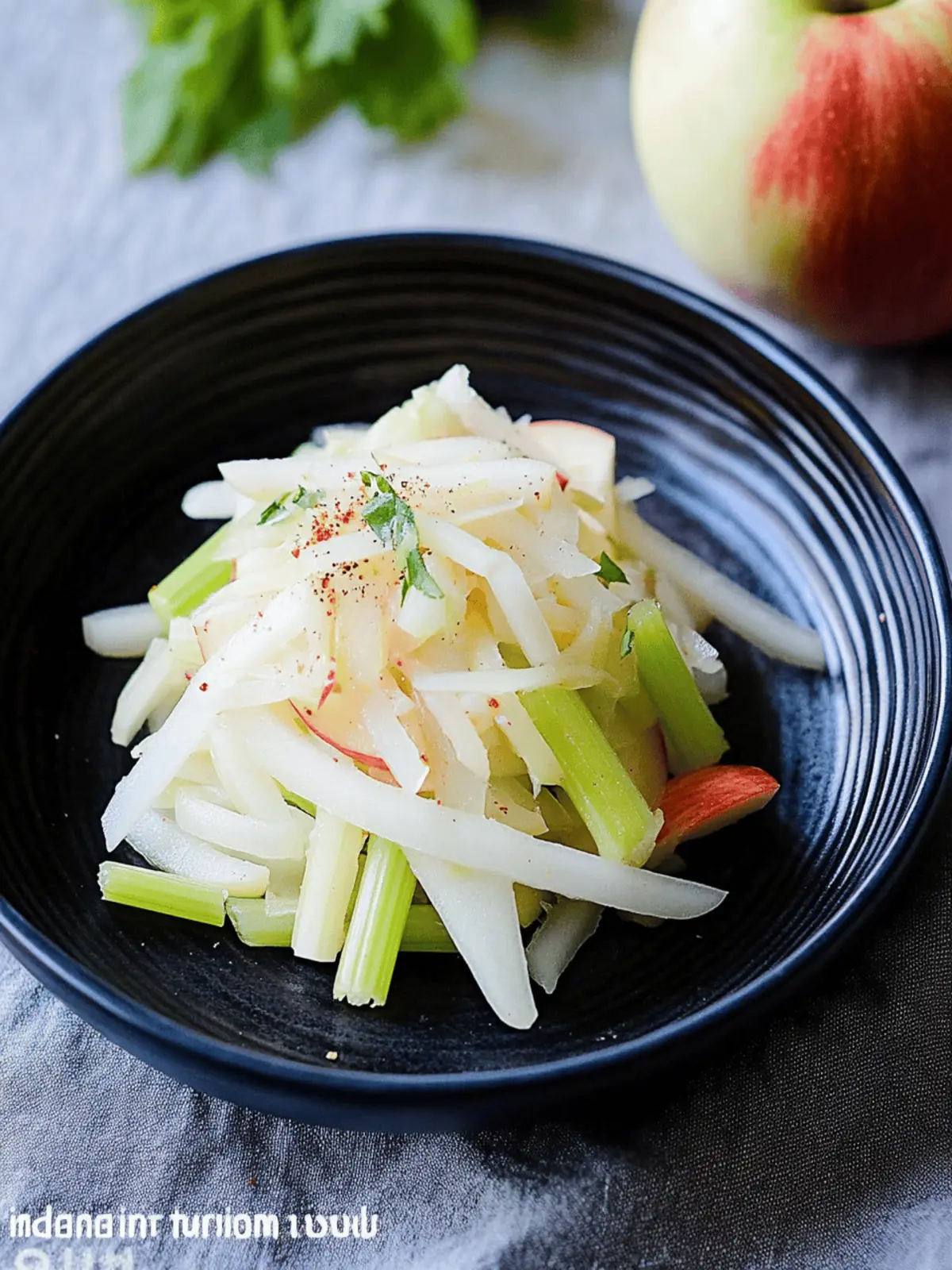 Apple Onion Celery Salad – Korean Style