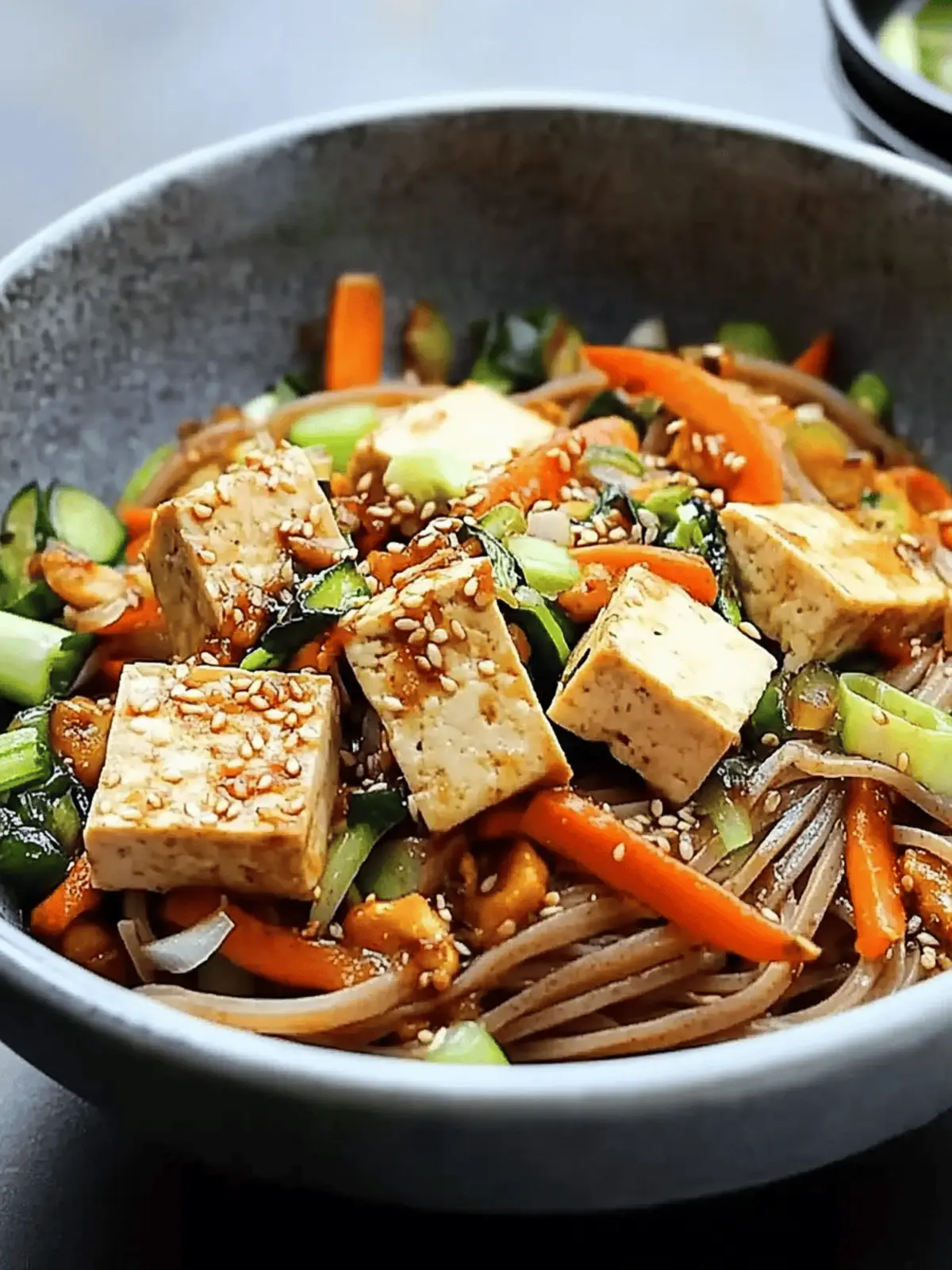 Tamarind Tofu with Vegetables and Soba