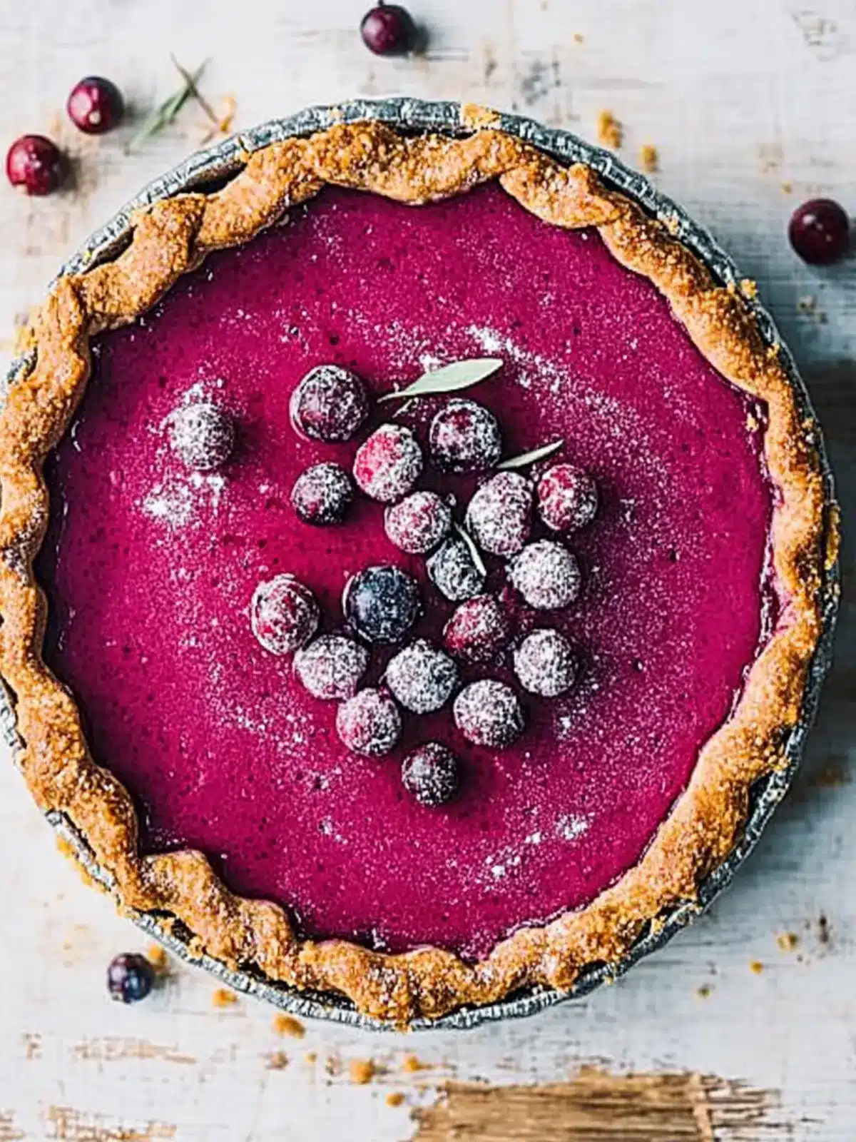 Delicious Cranberry Pie with a Crunchy Gingersnap Twist 4 Cranberry Pie