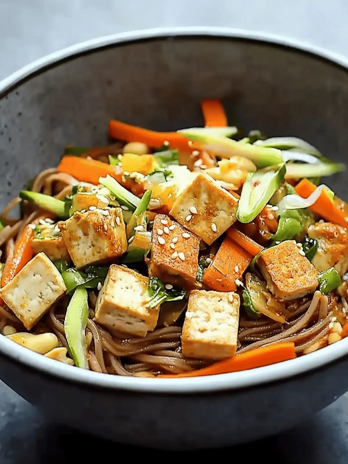 Tamarind Tofu with Vegetables and Soba