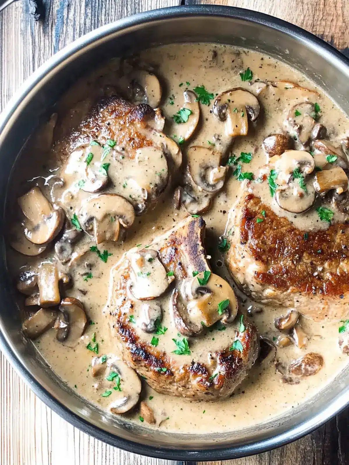 Instant Pot Pork Chops in Creamy Mushroom Sauce Bliss 2 Instant Pot Pork Chops in Creamy Mushroom Sauce