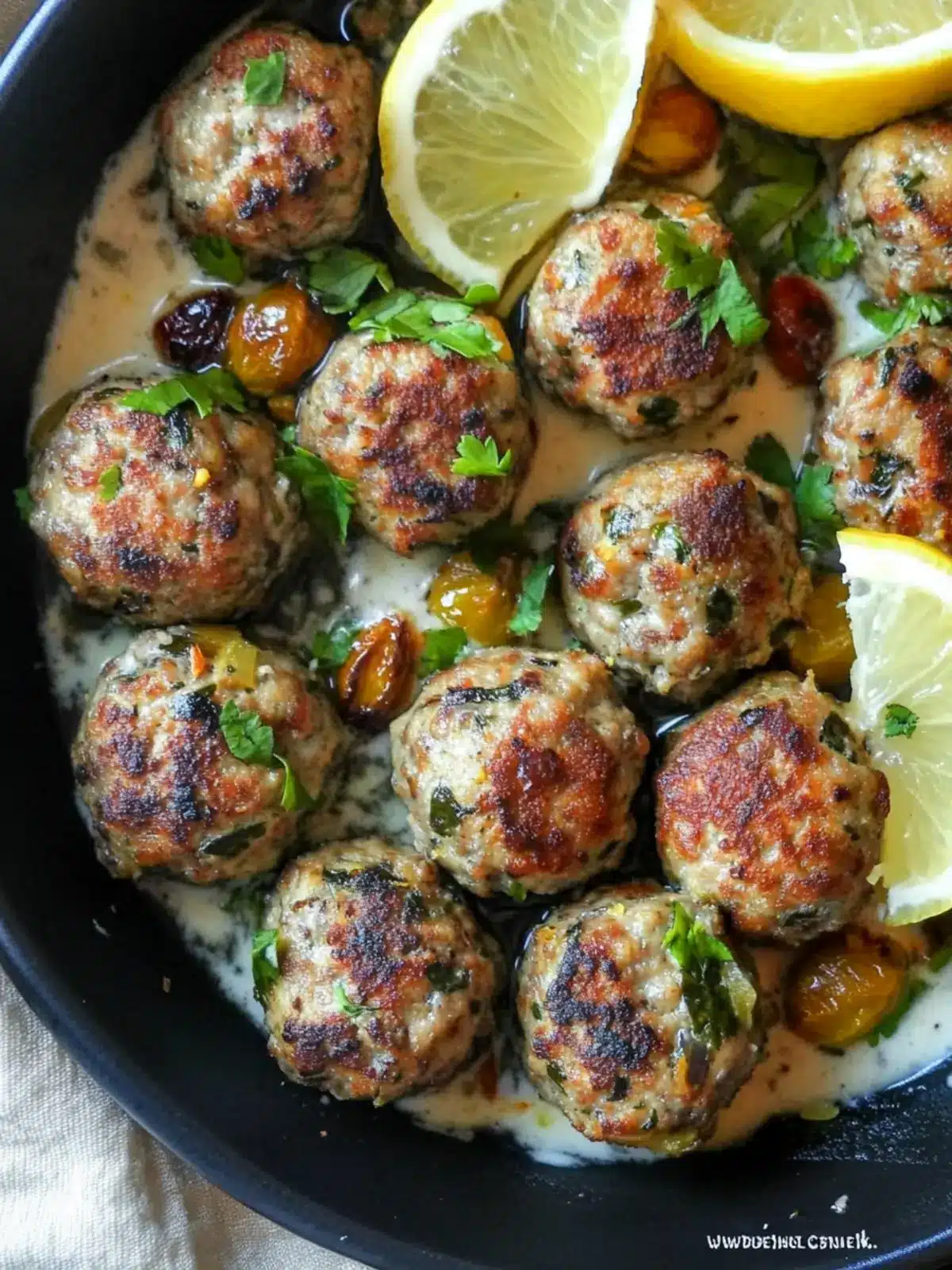 Savory Moroccan Meatballs with Cardamom and Lemon Bliss 2 Moroccan Meatballs with Cardamom and Lemon