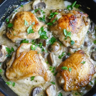Savory Chicken Thighs Marsala in One Skillet Tonight 10 Chicken Thighs Marsala